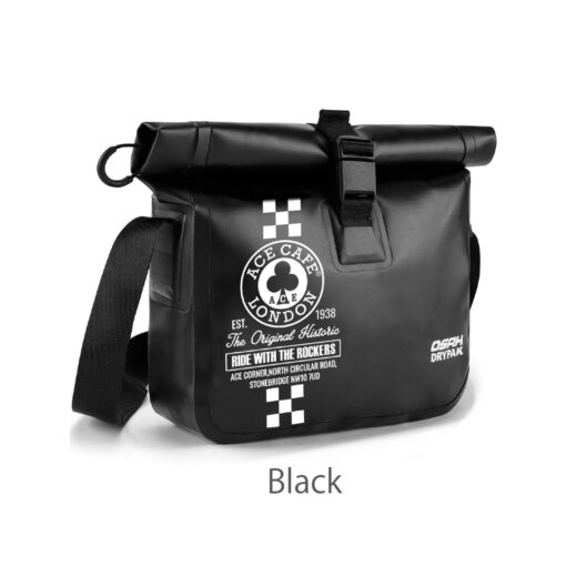 【先行予約】ACE CAFE x OSAH DRYPAK ウォータープルーフ ワンショルダーバッグ（ブラック） - 画像 (2)