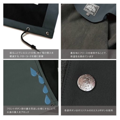 【先行予約】WP ウォーム コーチジャケット（チャコール） - 画像 (5)