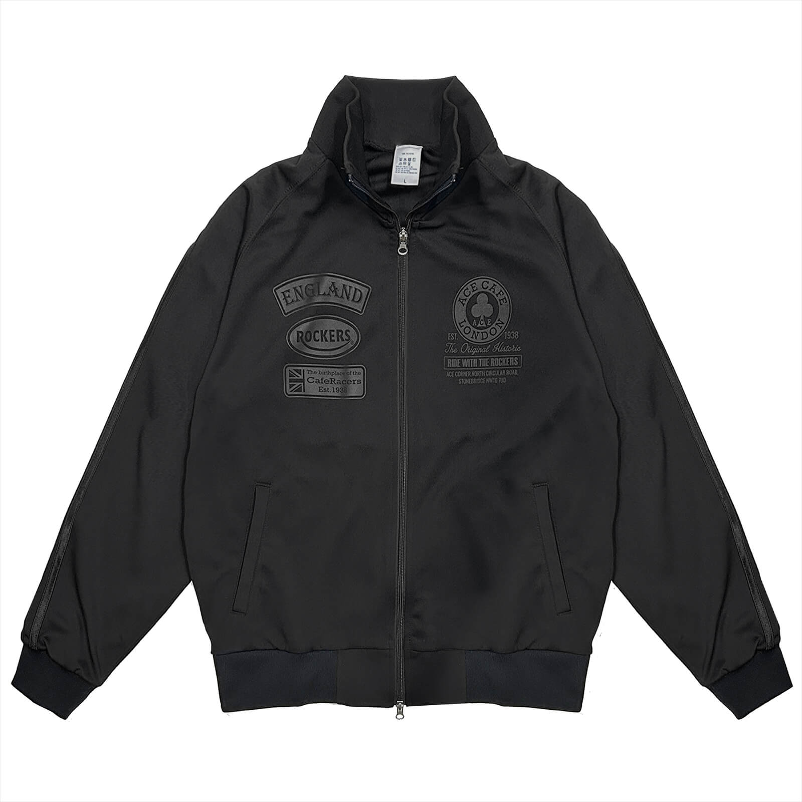 【先行予約】トラックジャケット"Live to Ride"(ブラック/ブラック)