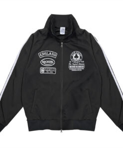 【先行予約】トラックジャケット"Live to Ride"（ブラック/ホワイト）