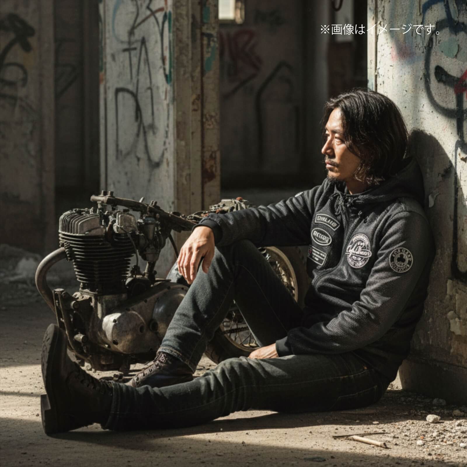 【先行予約】シースルー メッシュジャケット(ブラック) - 画像 (4)