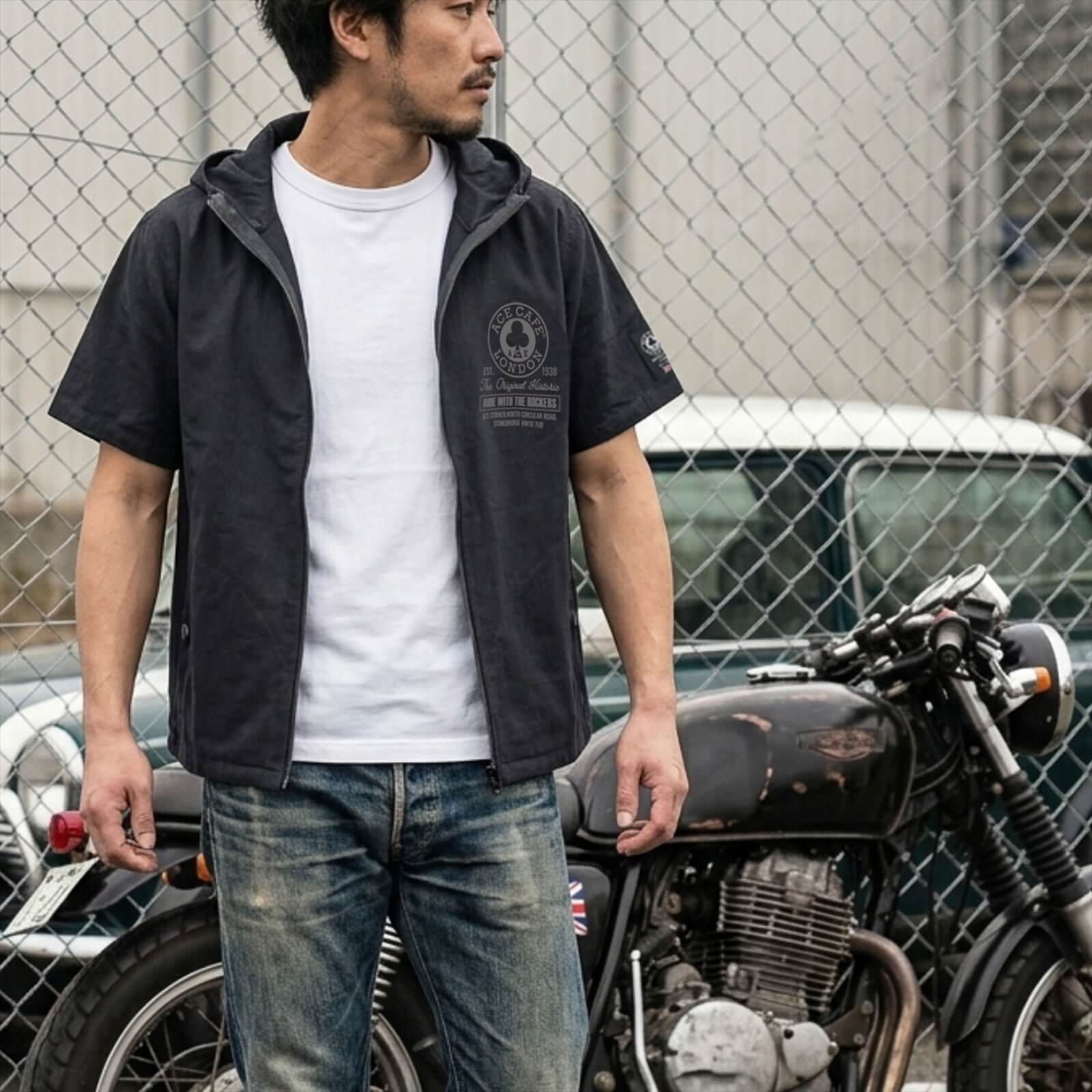 【先行予約商品】リネンライク ショートスリーブシャツ(ブラック) - 画像 (4)