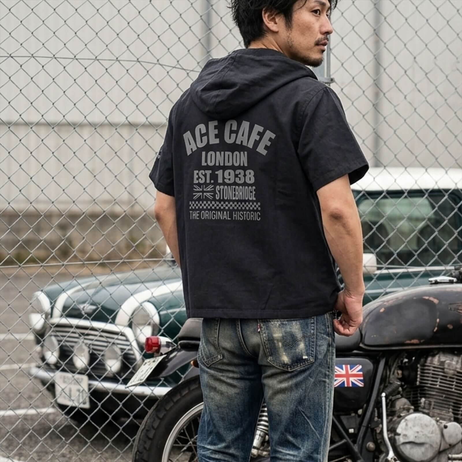 【先行予約商品】リネンライク ショートスリーブシャツ(ブラック) - 画像 (5)